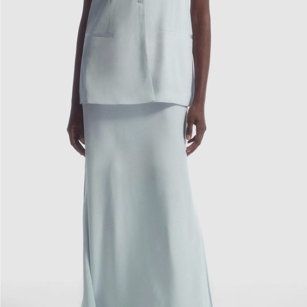 COS Light Blue Maxi Skirt